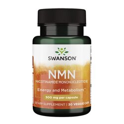 Swanson NMN (Nicotinamide Mononucleotide) 300 mg 30 Veg Caps (Reference EXP:07/2024*)