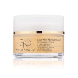SNO Swiss Organic Gold Anti-Aging Cream with Nano-Gold & Silk Peptide 50ml