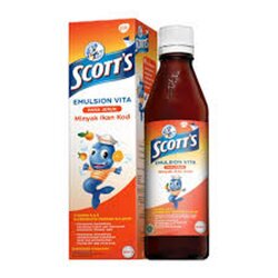 Scott's British version of Scott’s 400ml orange fish oil (Hong Kong version 80) fixed size