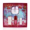 Shiseido Beauty Blossoms White Lucent Brightening Gel Cream Set: Brightening Gel Cream 50ml + Cleansing Foam 5ml + Softener Enriched 7ml + Ultimune Concentrate 10ml 4pcs